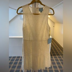 Cece. White lace dress. Size 10. NWT.